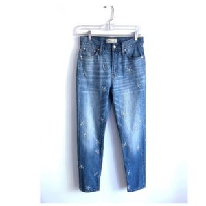 Madewell Perfect Summer Jean Daisy Embroidered